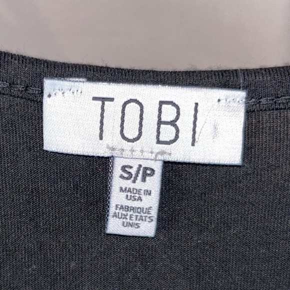 Tobi Shirt Strappy V-Neck Top Short Sleeve Pullover Flowy Oversized Top - Picture 7 of 8